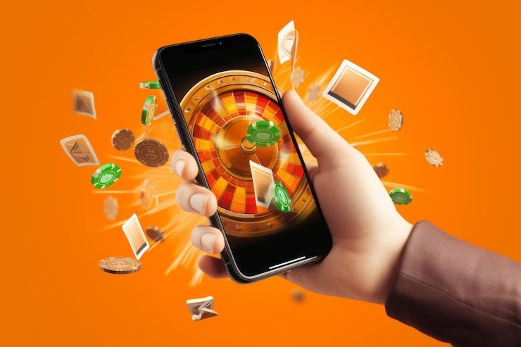 Pengguna Indonesia mengakses halaman taruhan olahraga ufcslot melalui smartphone dengan tampilan skor langsung